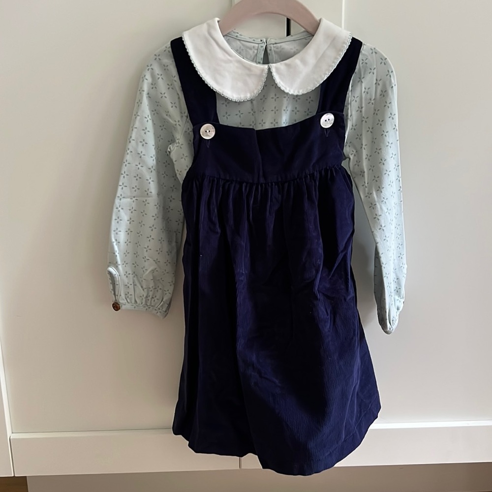 Shrimp & grits top and corduroy dress